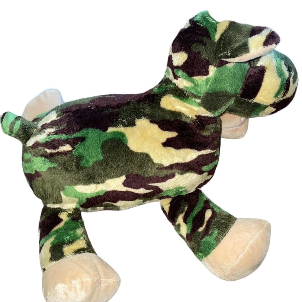Mary Meyer Moose Team Camo Plush 12" Stuffed Animal Nursery 40930 Green Brown - Picture 6 of 12